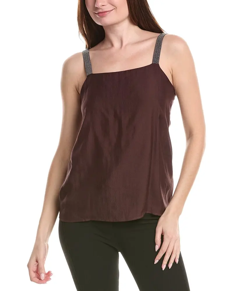Fabiana Filippi Shoulder Strap Silk Top 1