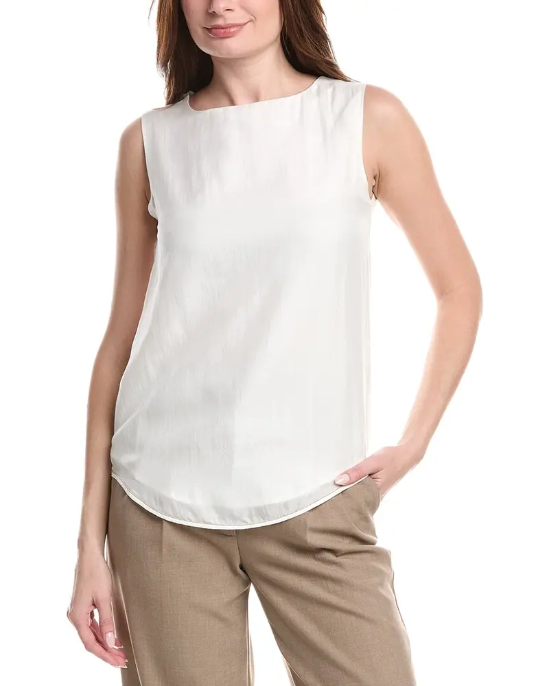 Fabiana Filippi Silk Boatneck Top 1