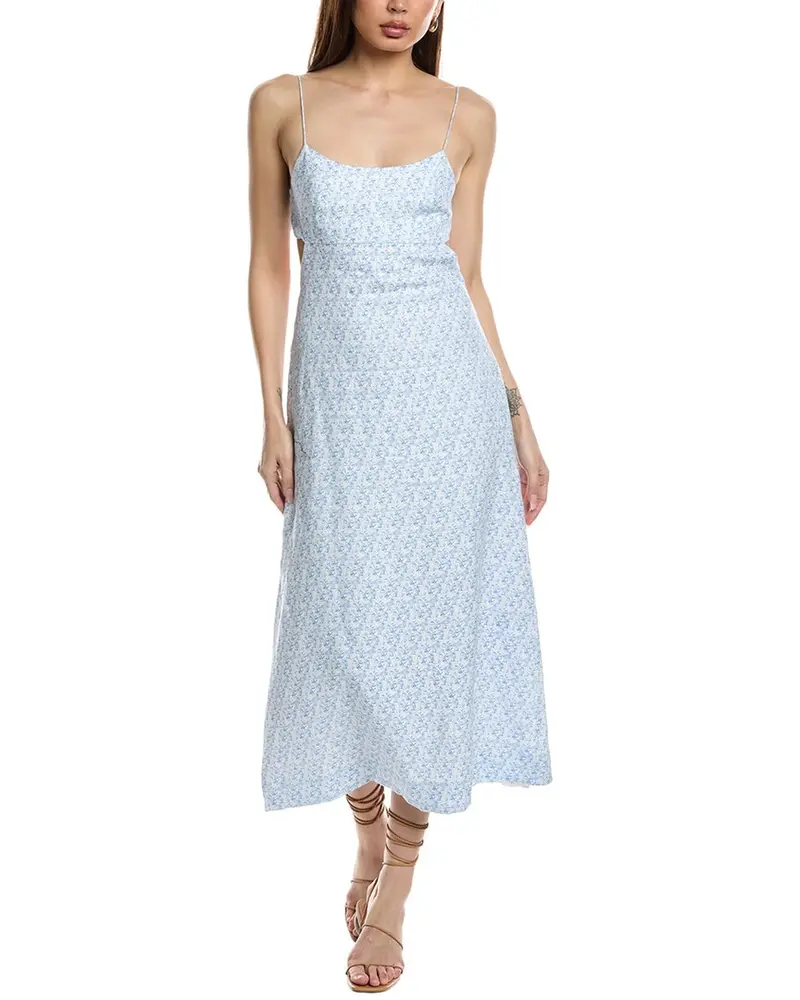 Faithfull The Brand Antibes Linen Maxi Dress 1