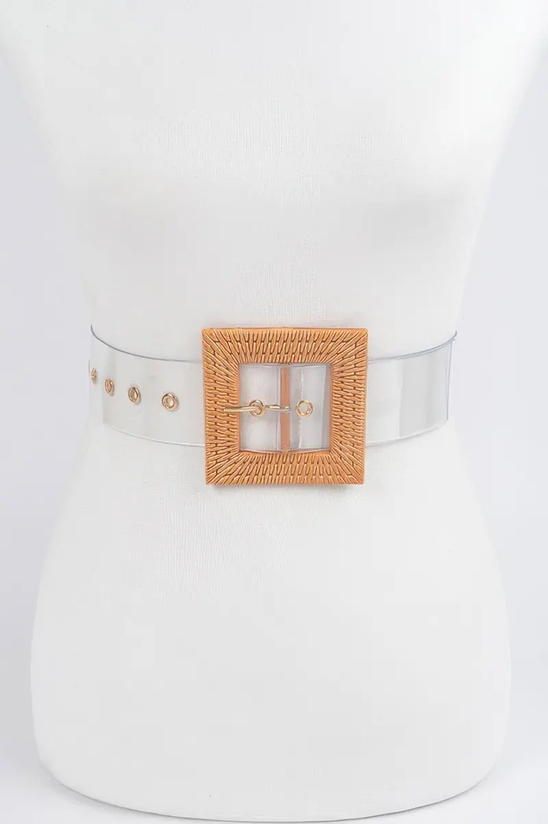 Faux Bamboo Buckle Belt 1