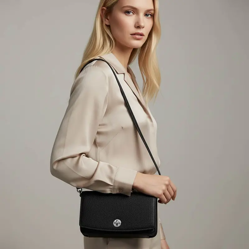Faux Leather Crossbody Wallet Bag 14