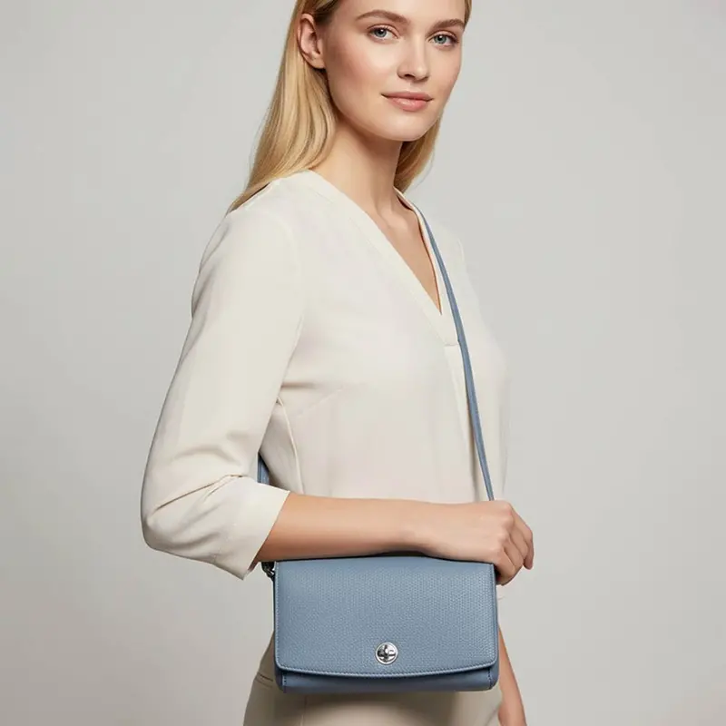 Faux Leather Crossbody Wallet Bag 16