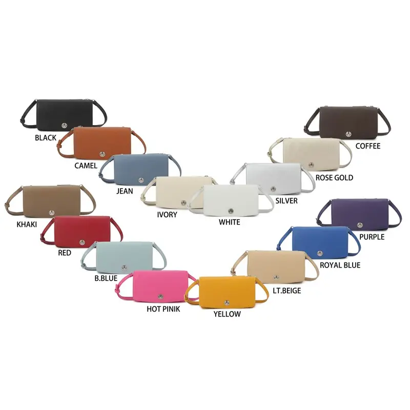 Faux Leather Crossbody Wallet Bag 5