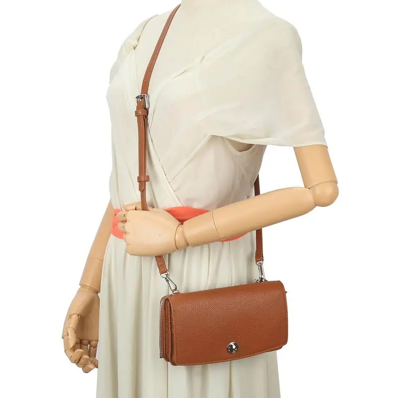 Faux Leather Crossbody Wallet Bag 6