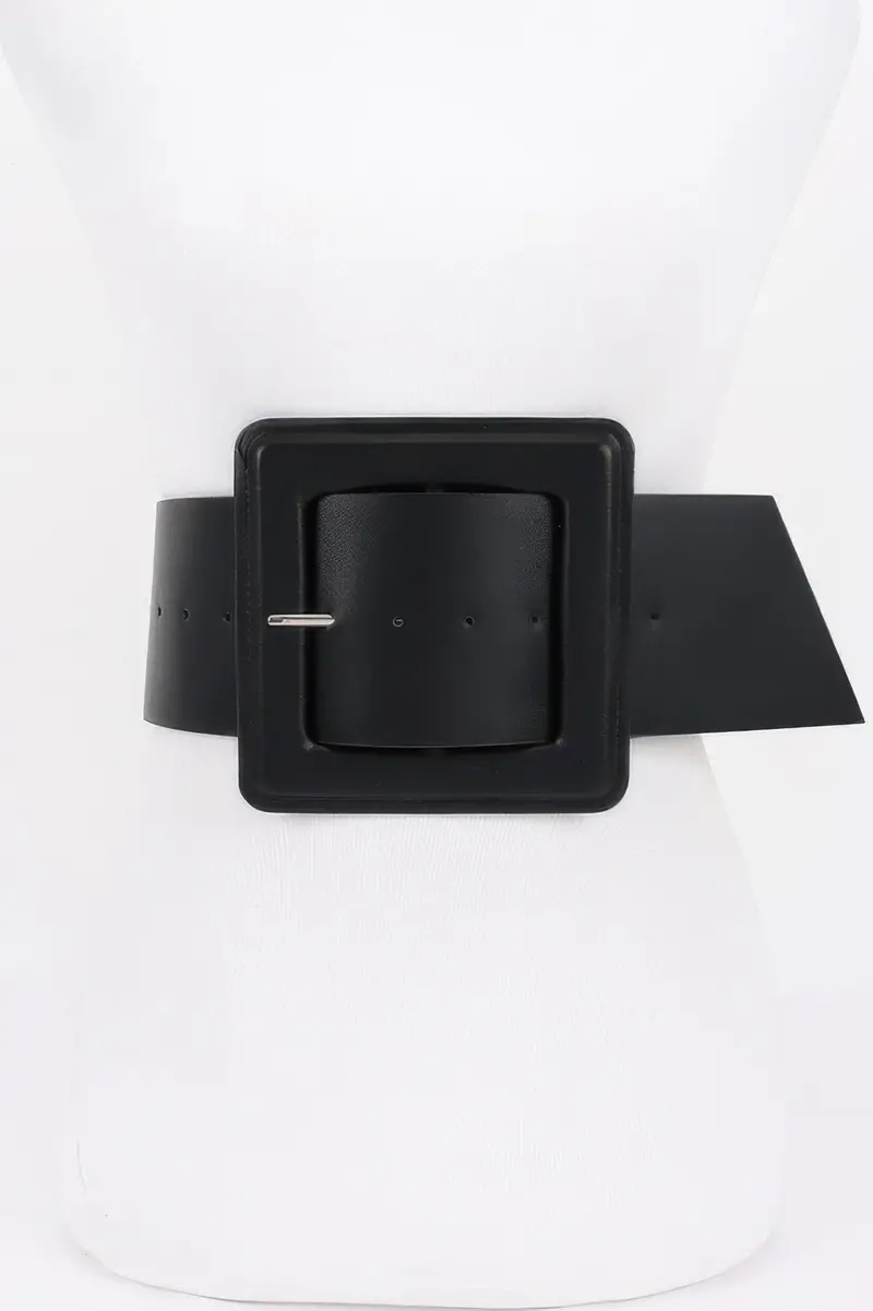 Faux Leather Plus Size Waist Belt 1