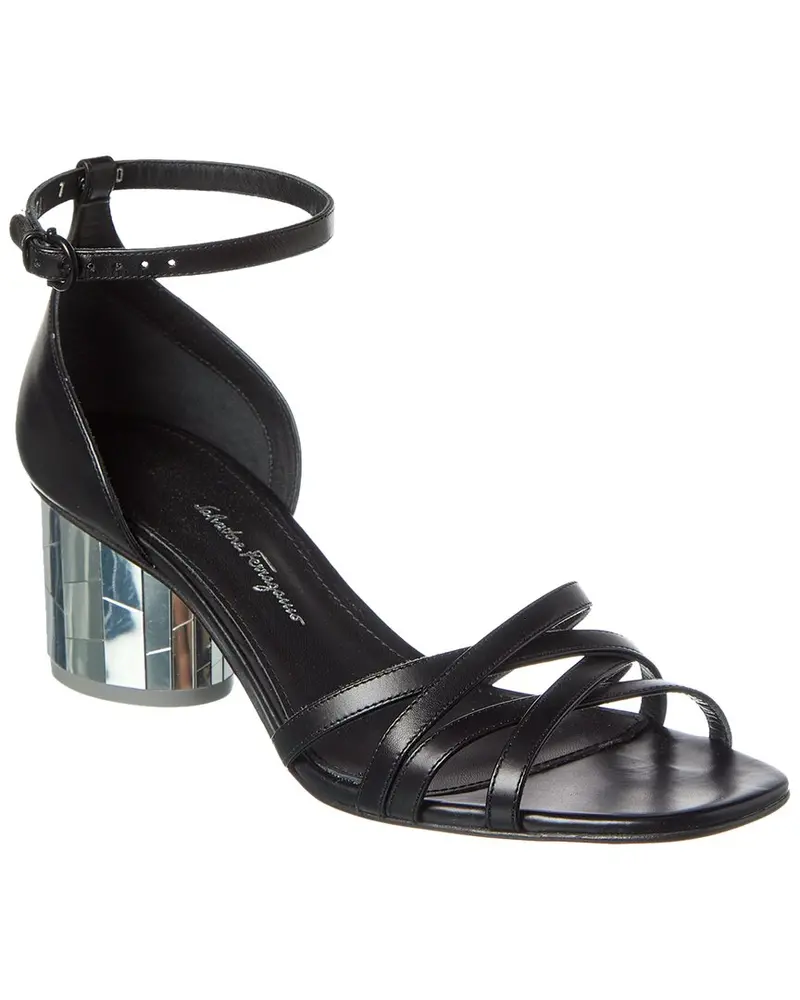 Ferragamo Flor Leather Sandal 1
