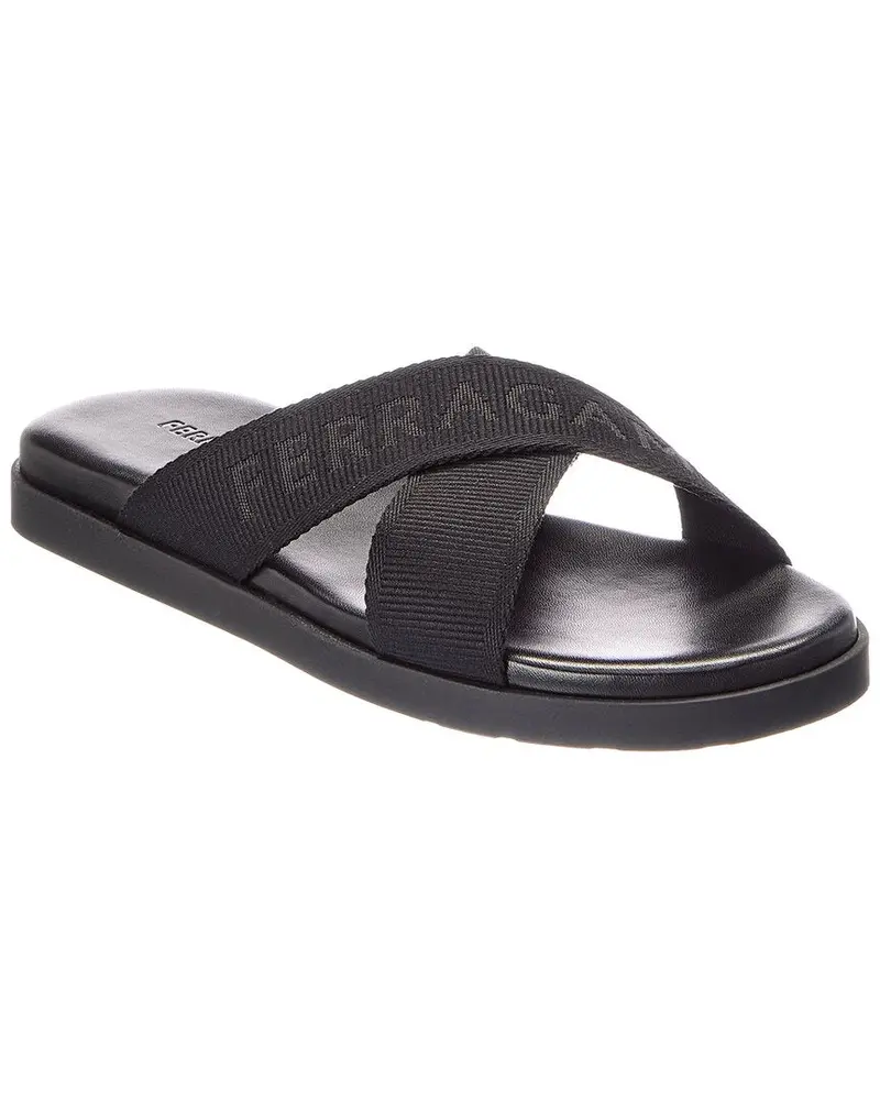 Ferragamo Freza Leather Flat Sandal 1