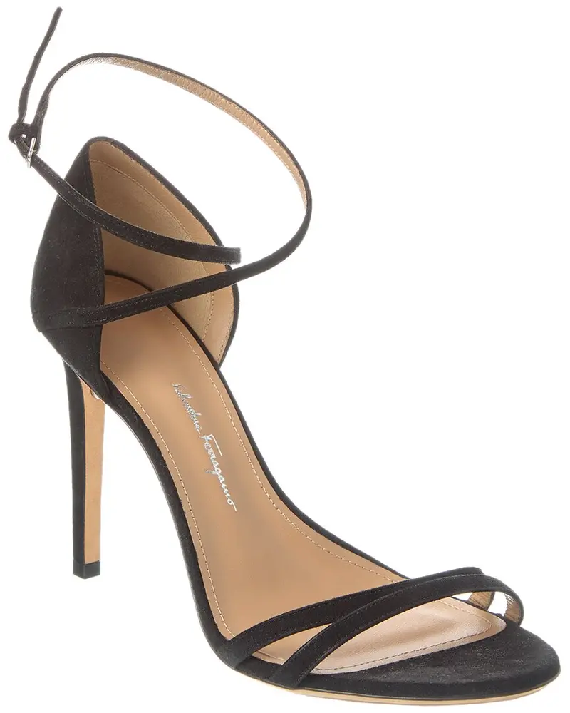 Ferragamo Ines Xs Suede Sandal 1