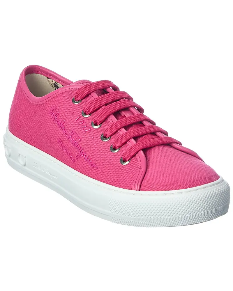 Ferragamo Mediterr Eco Canvas Sneaker 1