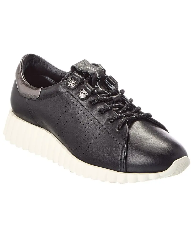 Ferragamo Ninfa Leather Sneaker 1
