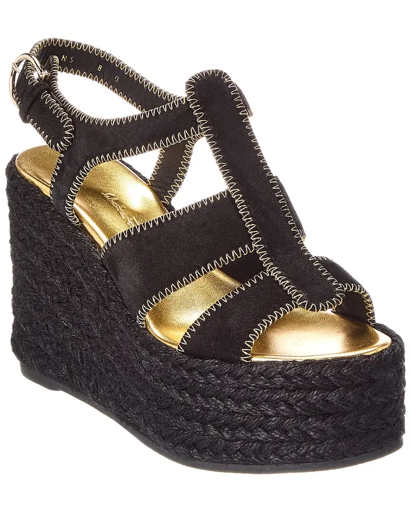 Ferragamo Renee Suede Wedge Sandal 1