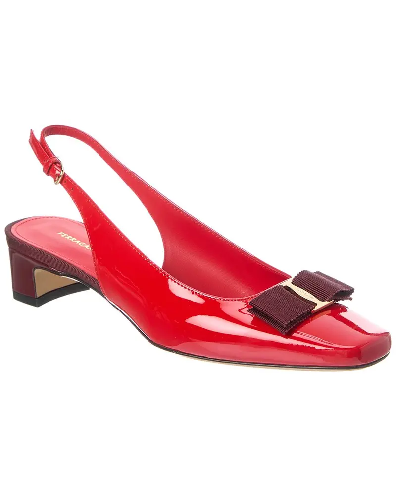 Ferragamo Rivada Patent Slingback Pump 1