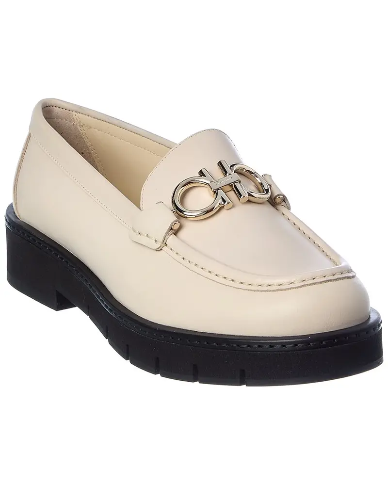 Ferragamo Rolo Lug Leather Loafer 1