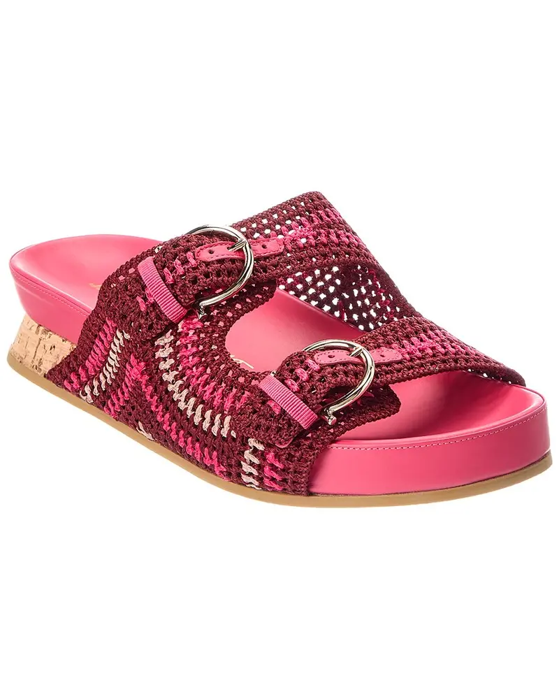 Ferragamo Shaula Leather Flat Sandal 1