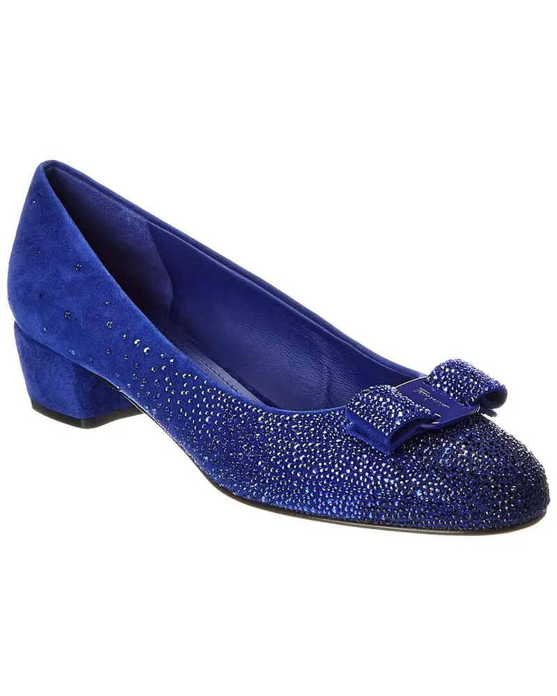 Ferragamo Vara Suede Pump 1