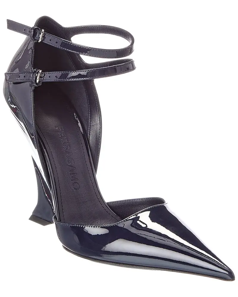 Ferragamo Vidya Patent Pump 1