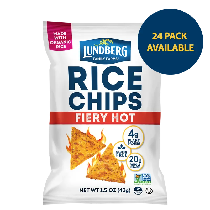 Fiery Hot Rice Chips - Single-Serve 1