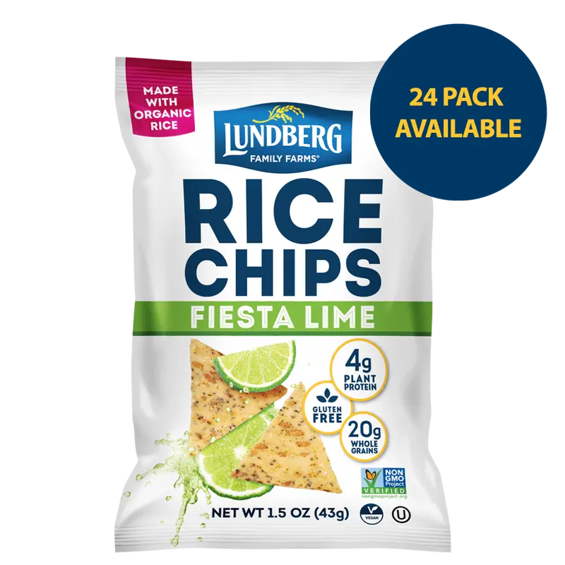 Fiesta Lime Rice Chips - Single-Serve 1