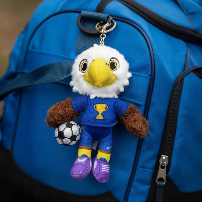 Fifa World Cup 2026 Soccer Usa Eagle Character Plush Doll Keychain Bag Charm 1