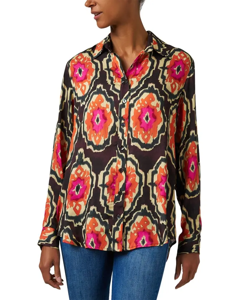 Finley Monica Medallion Print Blouse 1