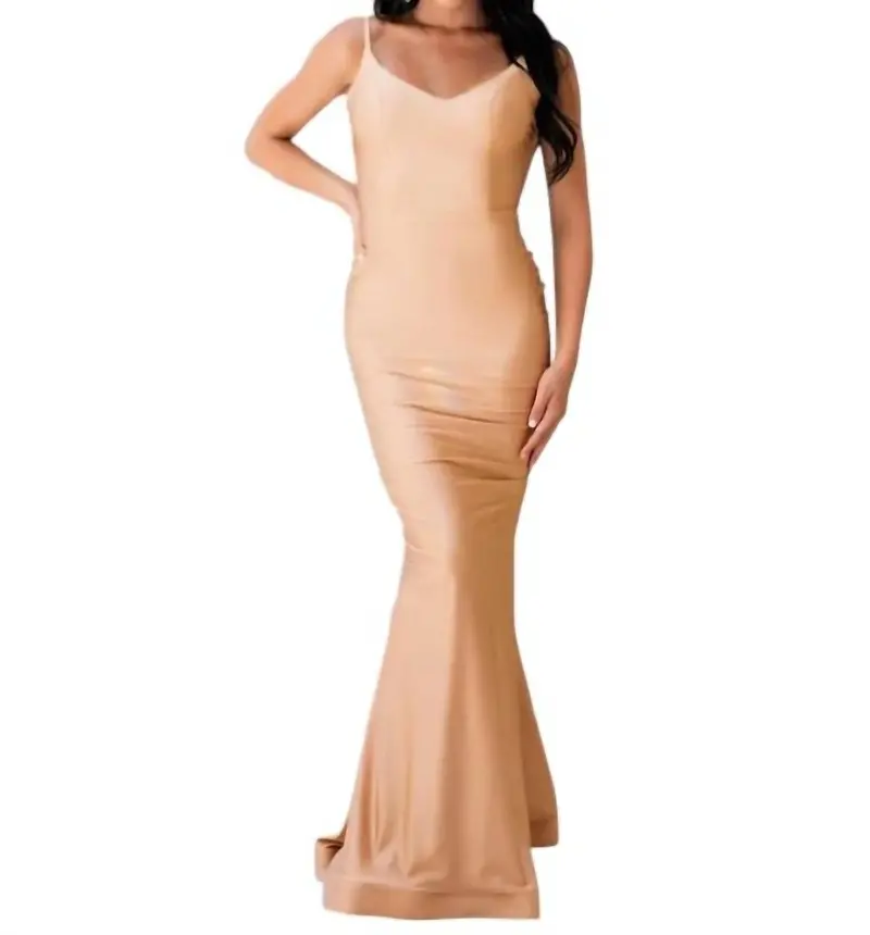 Fitted Prom Dress In Cardinal 1