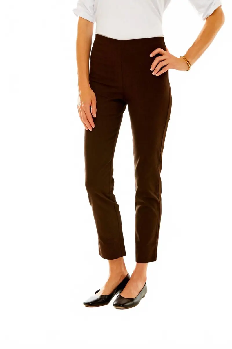Flannel Sheri Pants In Chocolate Heather 1