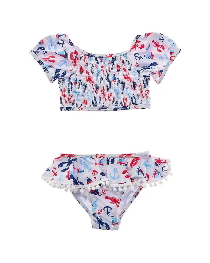 Flap Happy 2Pc Sunday Sails Top And Bikini Bottom Set 1