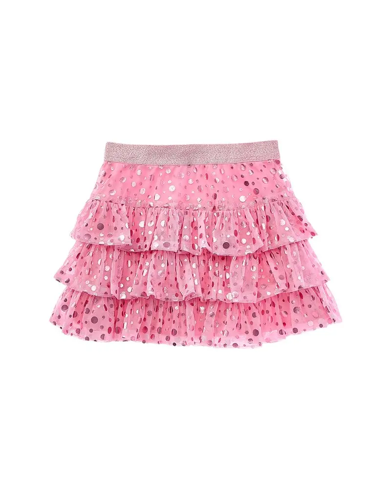 Flapdoodles Foil Mesh Ruffle Skirt 1