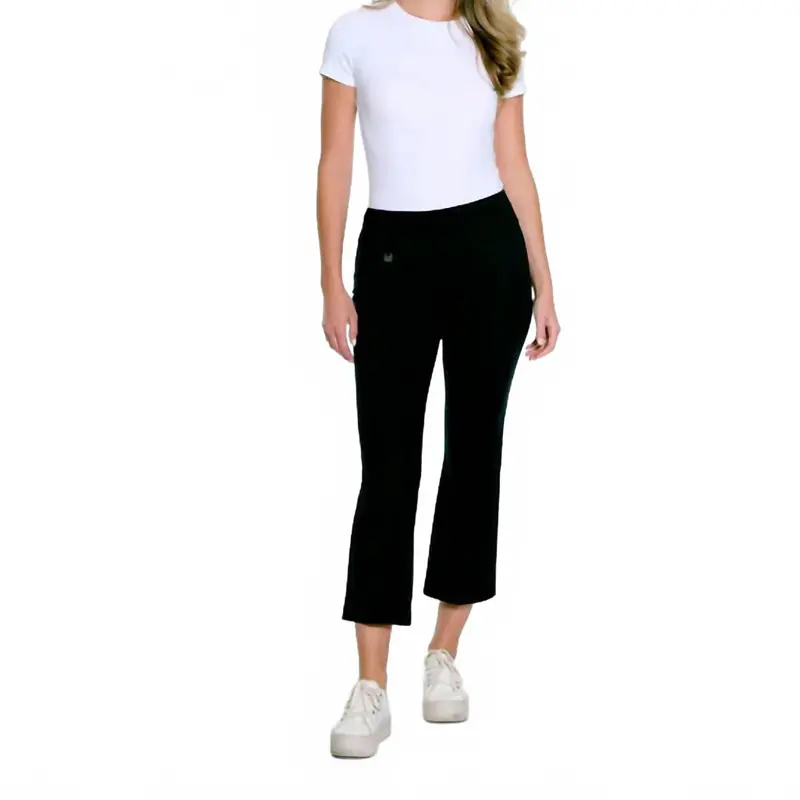 Flared Crop Pant In Black 1