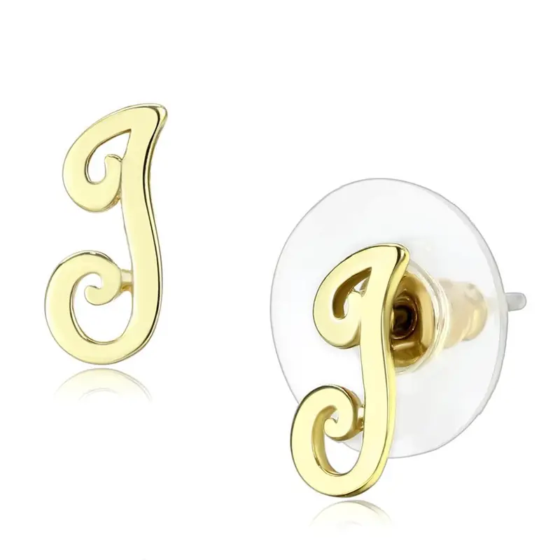 Flash Gold Brass Earrings With No Stone 1
