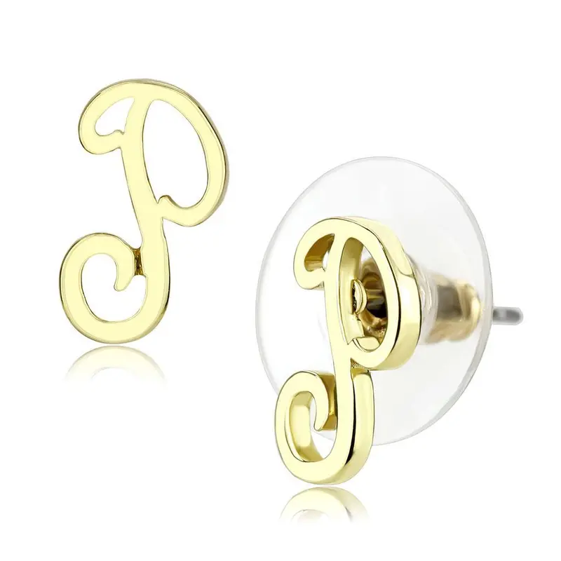 Flash Gold Brass Earrings With No Stone 1