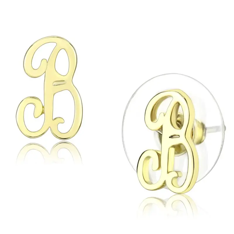 Flash Gold Brass Earrings With No Stone 1