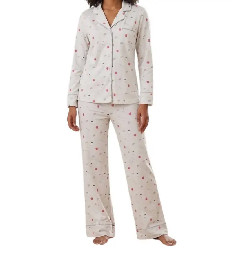 Flora Pillowsoft Sleep Set In Brunch Print 1