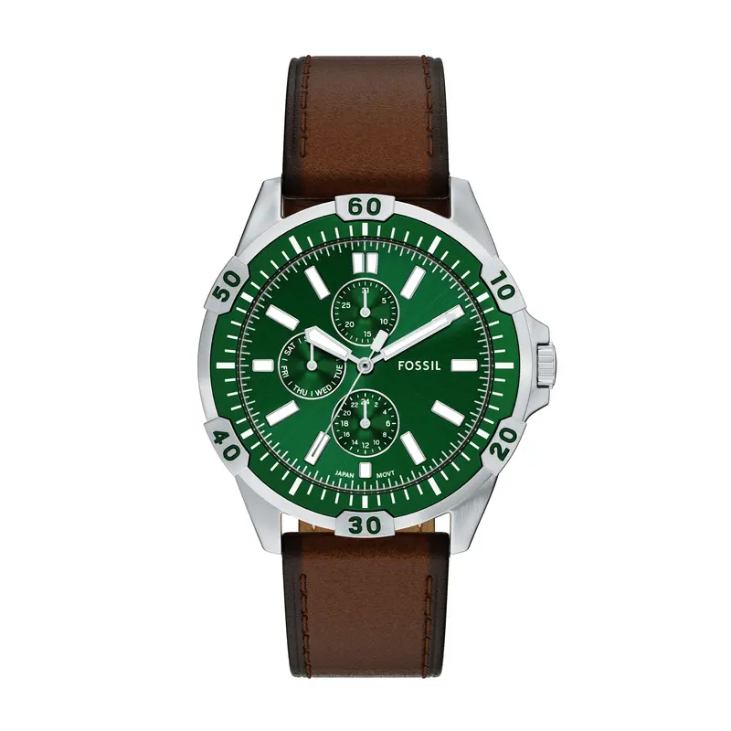 Fossil Men's Garrett Multifunction Brown Leather Watch 1