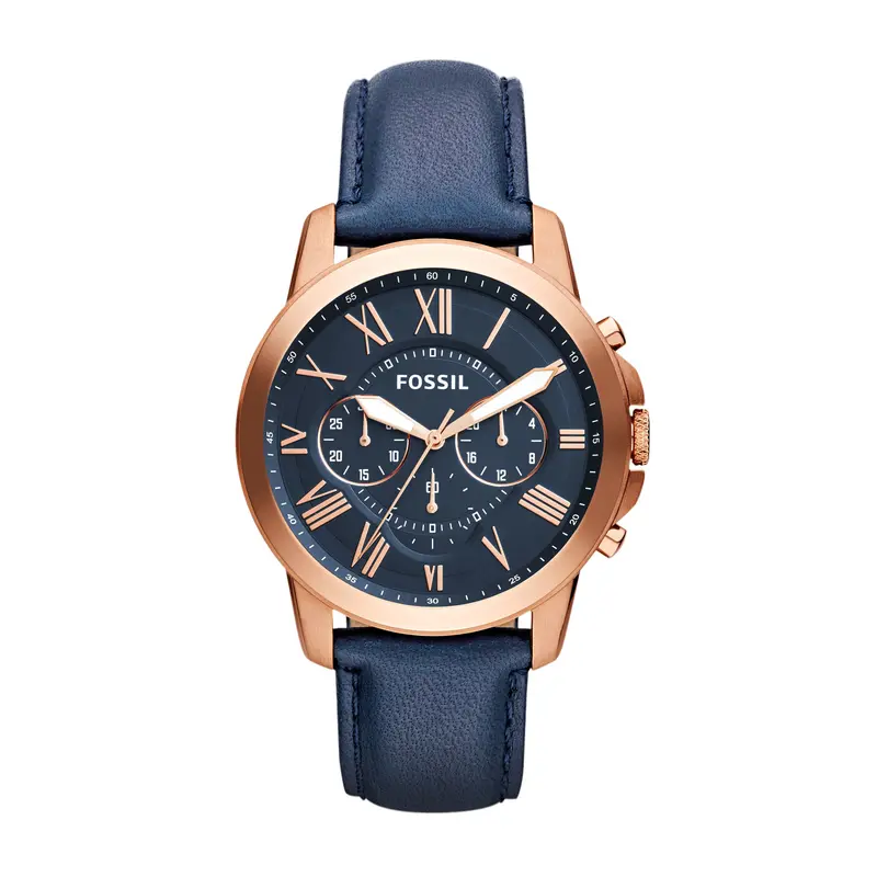 Fossil Men's Grant Chronograph, Rose Gold-Tone Stainless Steel Watch 1