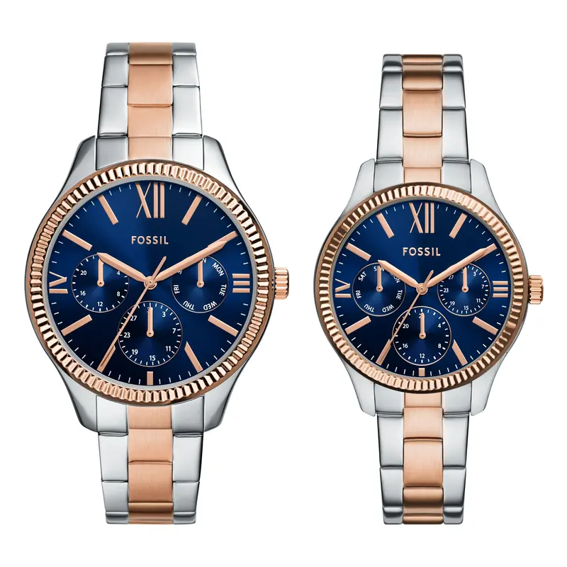 Fossil Outlet Men's Rye Multifunction Two-Tone Stainless Steel Watch 1