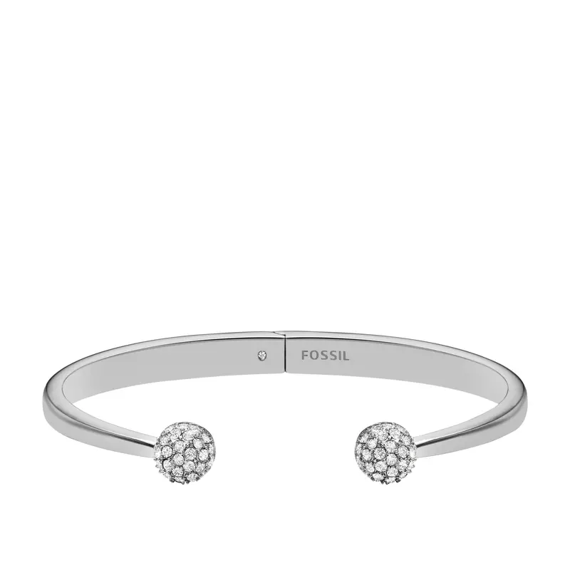 Fossil Women's Hazel Glitz Cuff Stainless Steel Cuff Bracelet 1