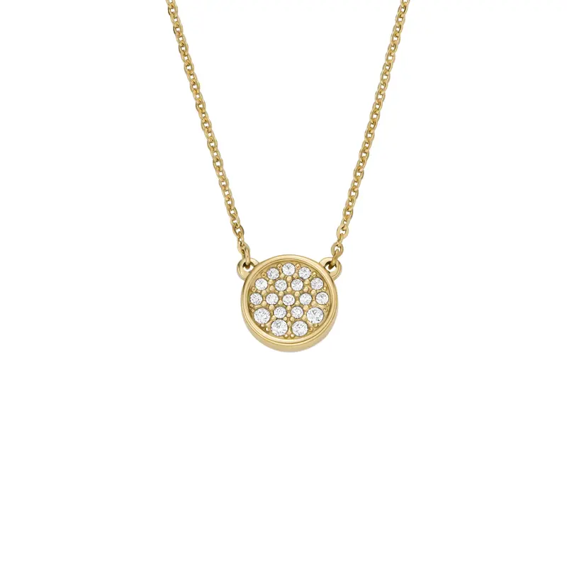 Fossil Women's Hazel Gold-Tone Stainless Steel Pendant Necklace 1