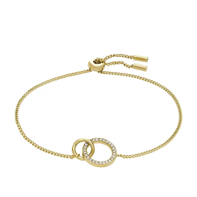 Fossil Women's Hazel Icons Gold-Tone Stainless Steel Chain Bracelet 1
