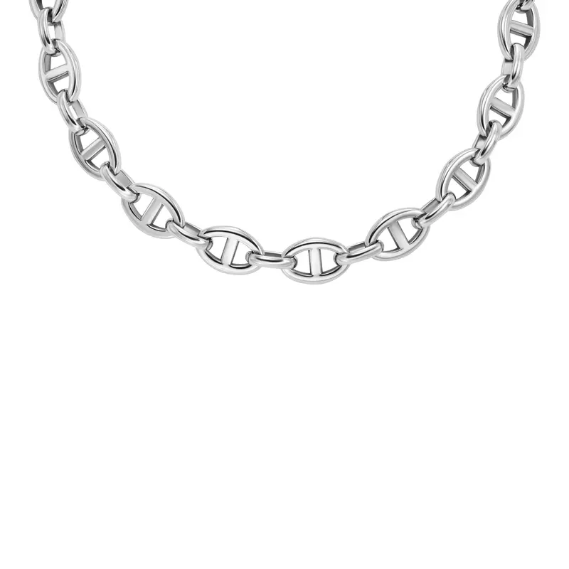 Fossil Women's Heritage D-Link Stainless Steel Chain Necklace 1