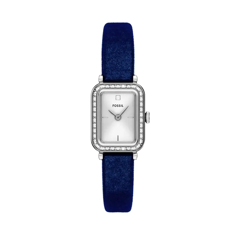 Fossil Women's Raquel Mini Two-Hand Navy Velvet Watch 1