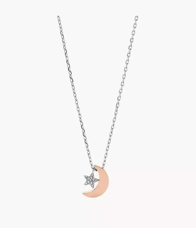 Fossil Women's Two-Tone Stainless Steel Pendant Necklace 1