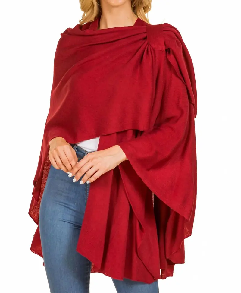 Four Seasons Wrap In Burgundy 1