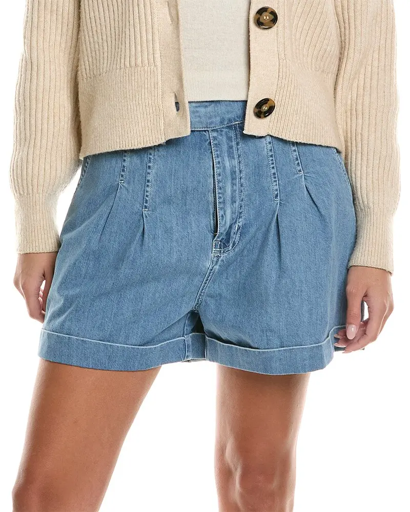 Frame Denim Pleated Wide Cuff Short 1