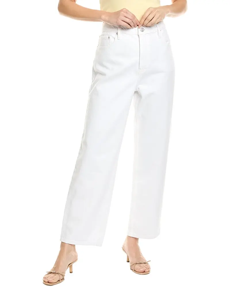 Frame Denim The Slouchy White Straight Jean 1