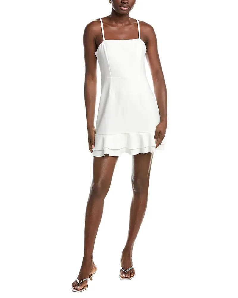 French Connection Whisper Double Frill Dress 1