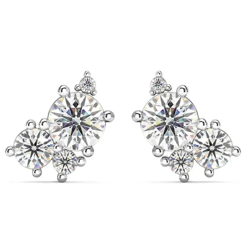 G/Vs 2.50Ct Diamond Studs Bouquet Earrings 14K Gold Lab Grown 11.5Mm 1