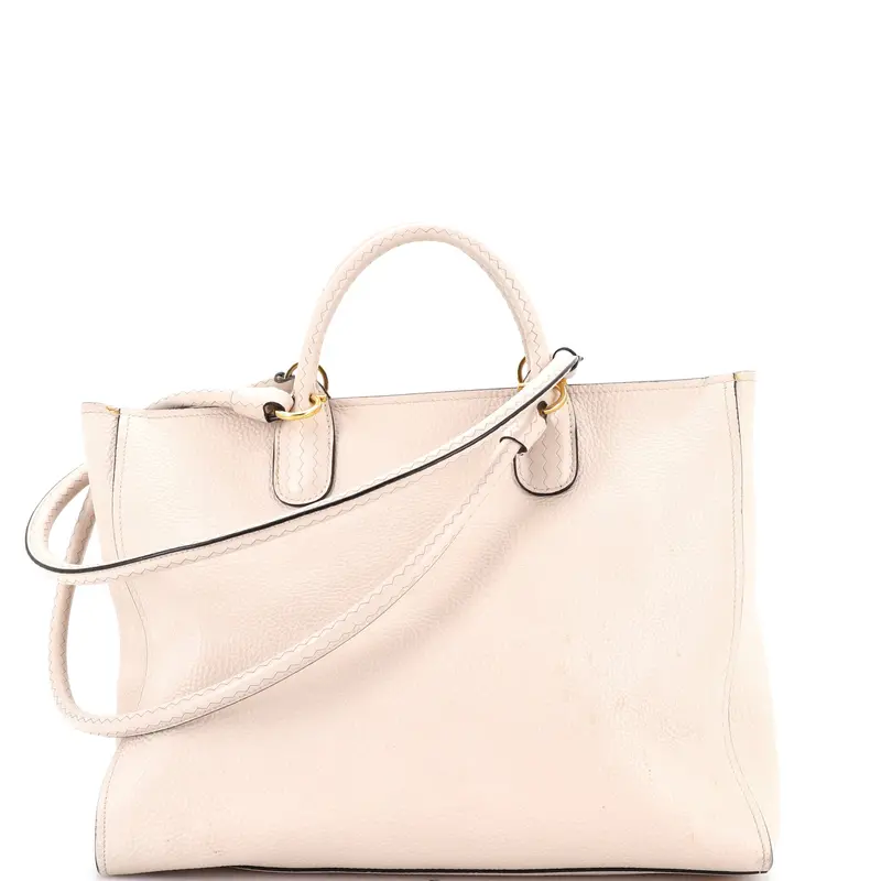 Gancio Braided Convertible Tote Leather Medium 1