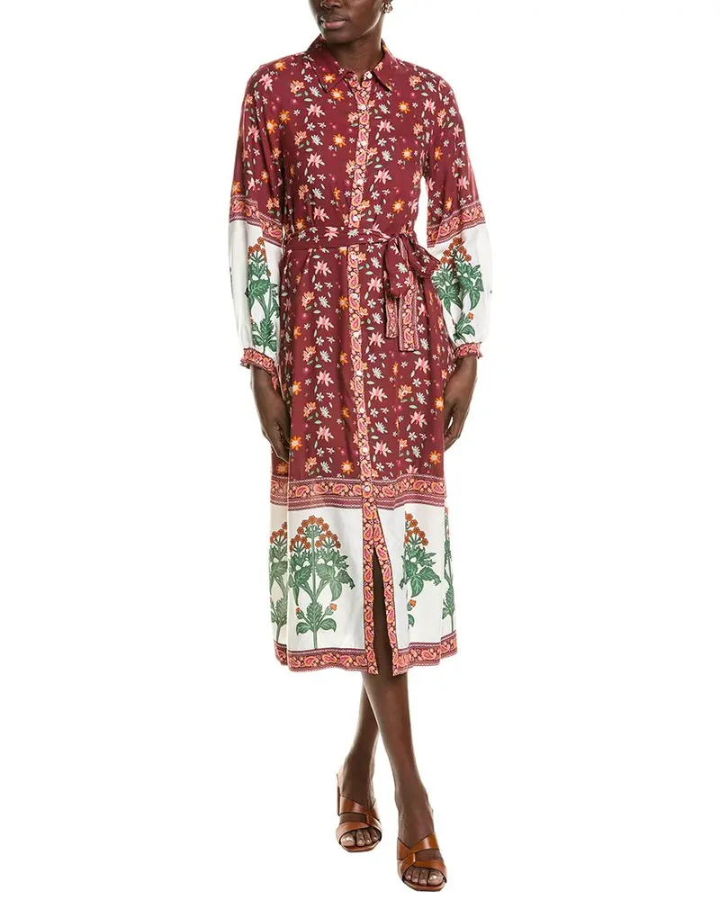 Garrie B Button-Down Midi Dress 1