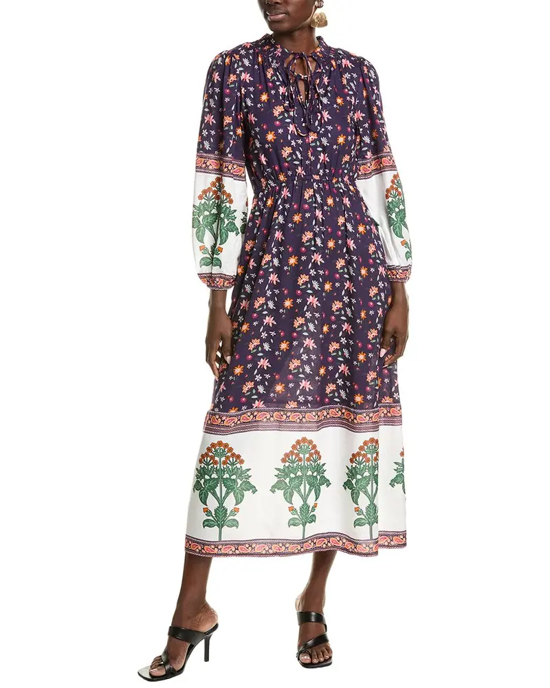 Garrie B Smocked Maxi Dress 1